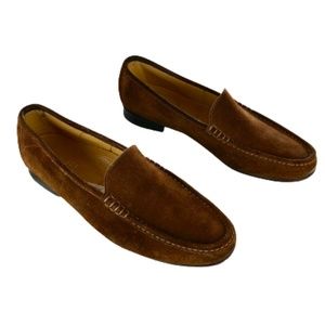 B Cavalli Italy Classic Cap Toe Brown Suede Dress Oxfords Men's Size 8.5